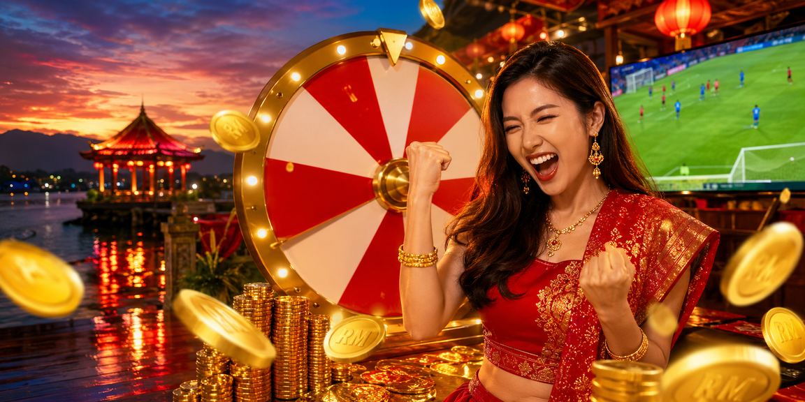 Pengguna Malaysia mengikuti cabutan bertuah dalam talian melalui platform kasino 32040